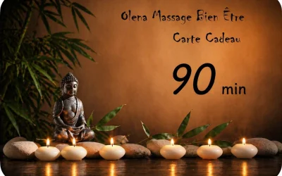 Carte cadeau massage 1h30 — 90€ — Un Temps pour Elle Carcassonne