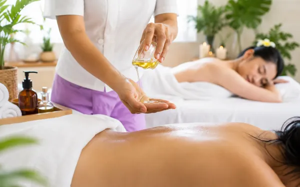 Huiles de massage bio dans le cabinet Un Temps pour Elle à Carcassonne