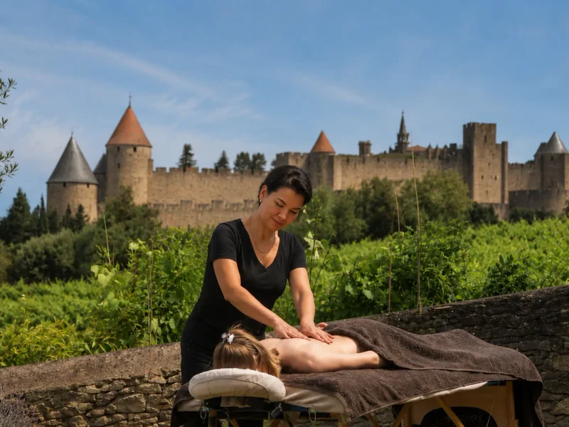 Cabinet massage à Carcassonne près de la Cité Médiévale — Un Temps pour Elle