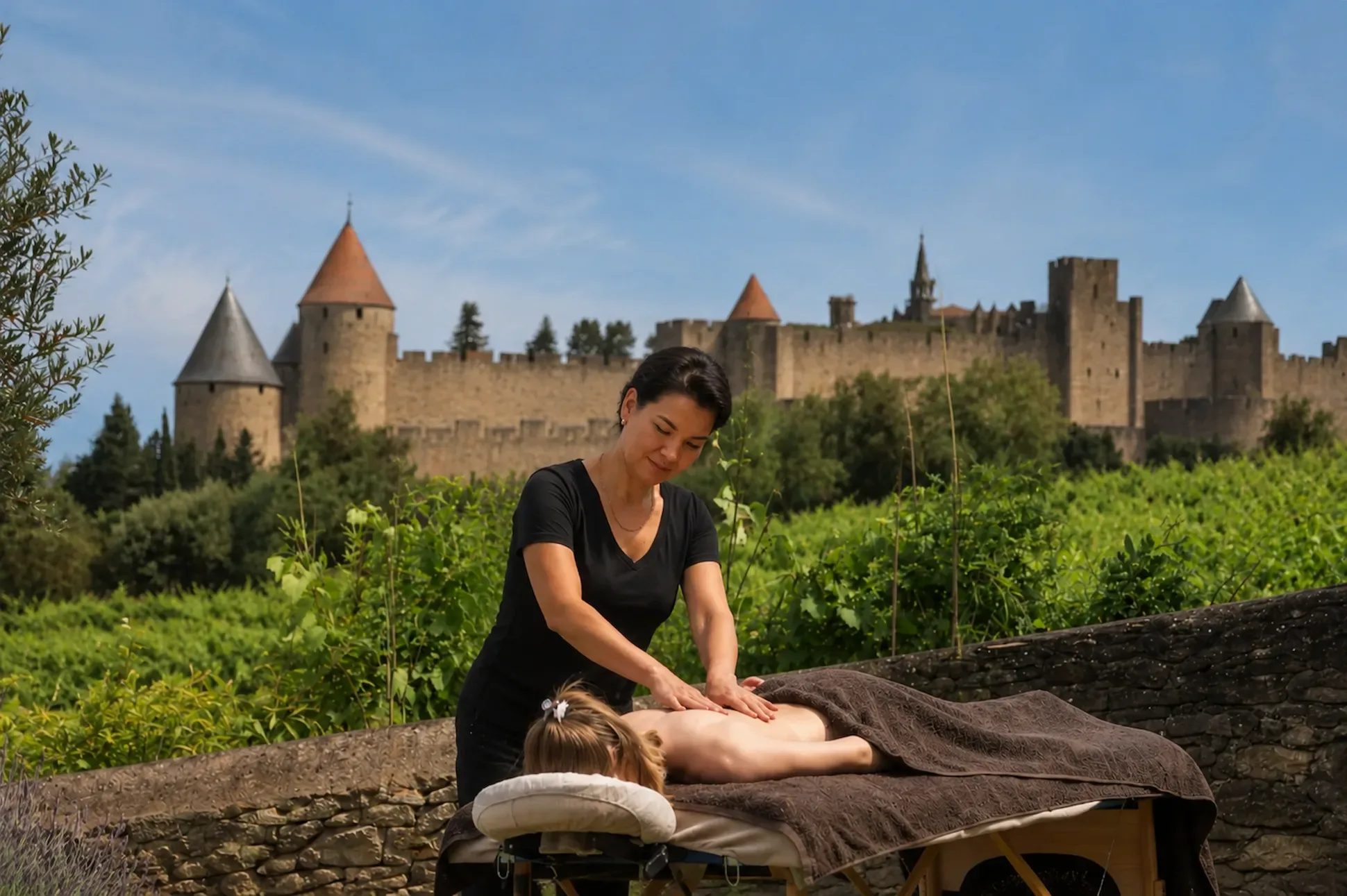 Cabinet massage à Carcassonne près de la Cité Médiévale — Un Temps pour Elle